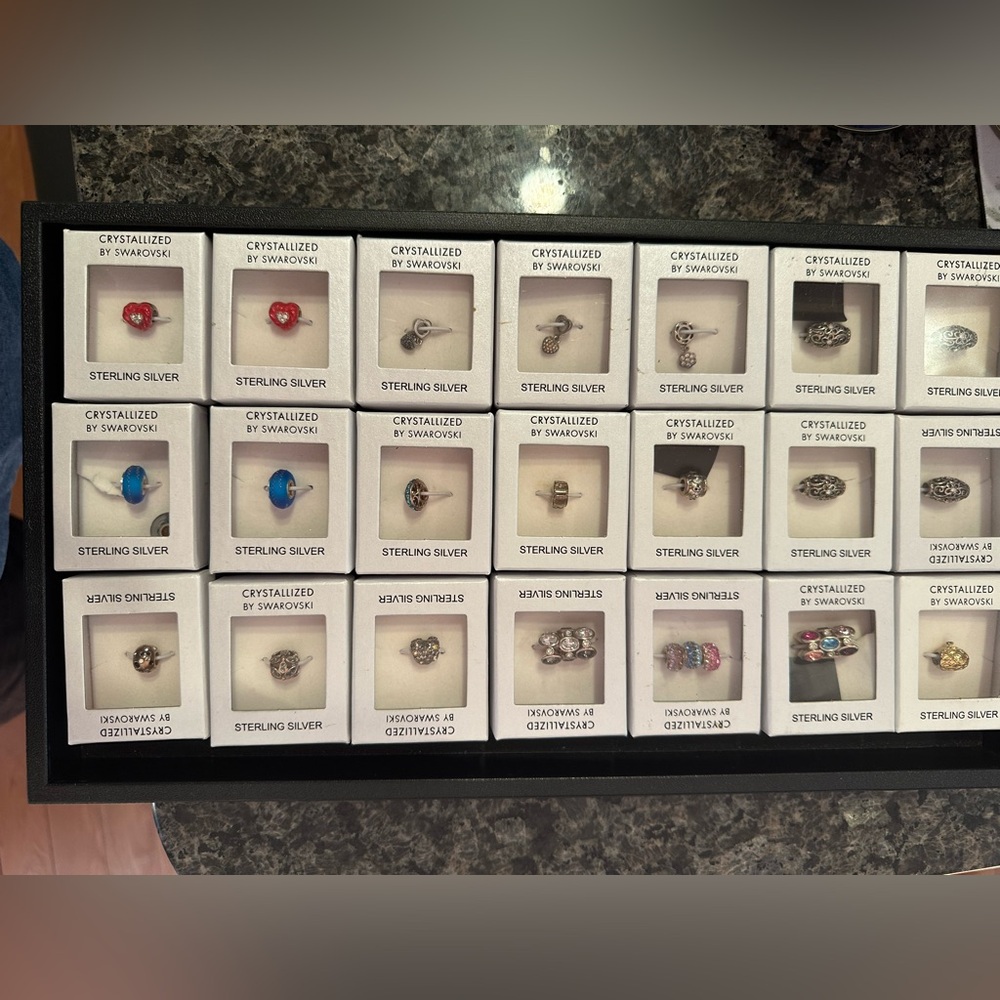 Beads - brand new for a bracelet or a necklace.  Assorted lot of 21 boxes.